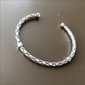 925 Screw Thread Pattern Bracelet